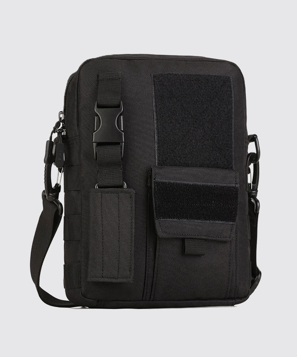 Tiger Tactical Shoulder Sling Bag Large Black For Travel