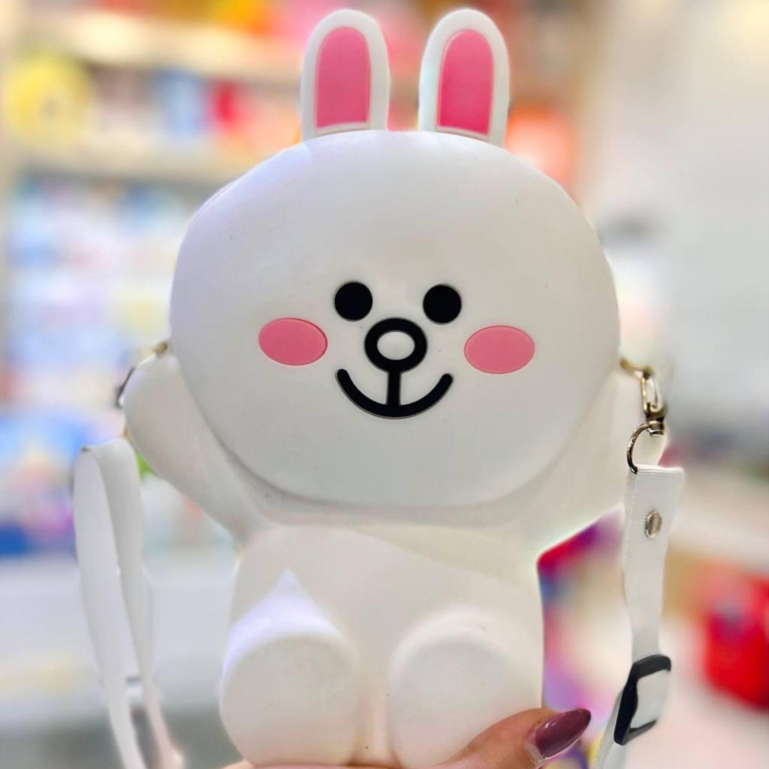 Soft Silicone Cute Kitty Sling Bag For Girls and Kids