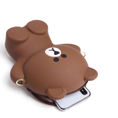 Teddy Bear Silicon Bag for Kids